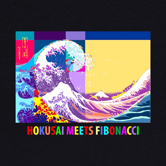 Hokusai Meets Fibonacci, Pop Art Style by cartogram